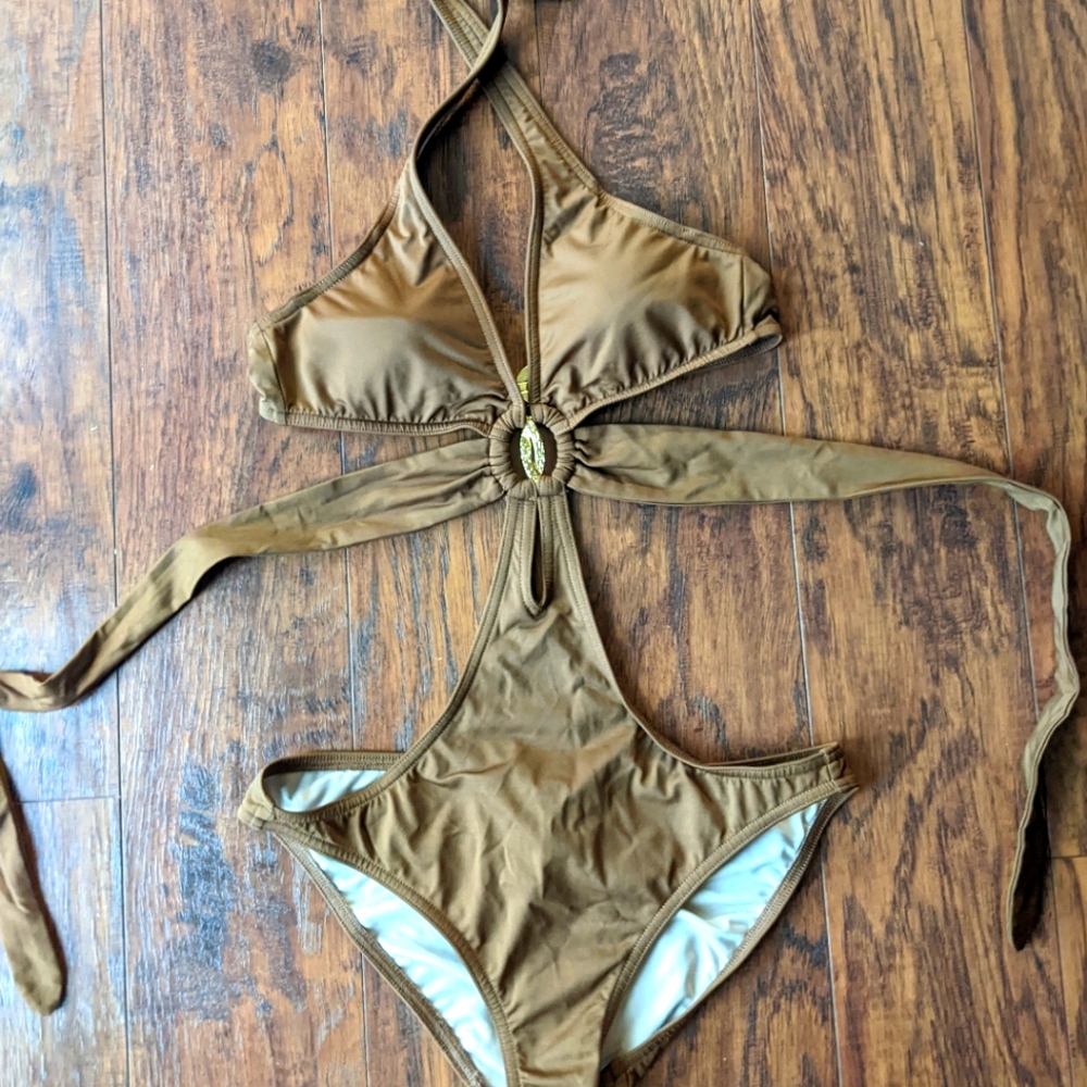 Victoria secret rich chocolate brown one piece swimsuit